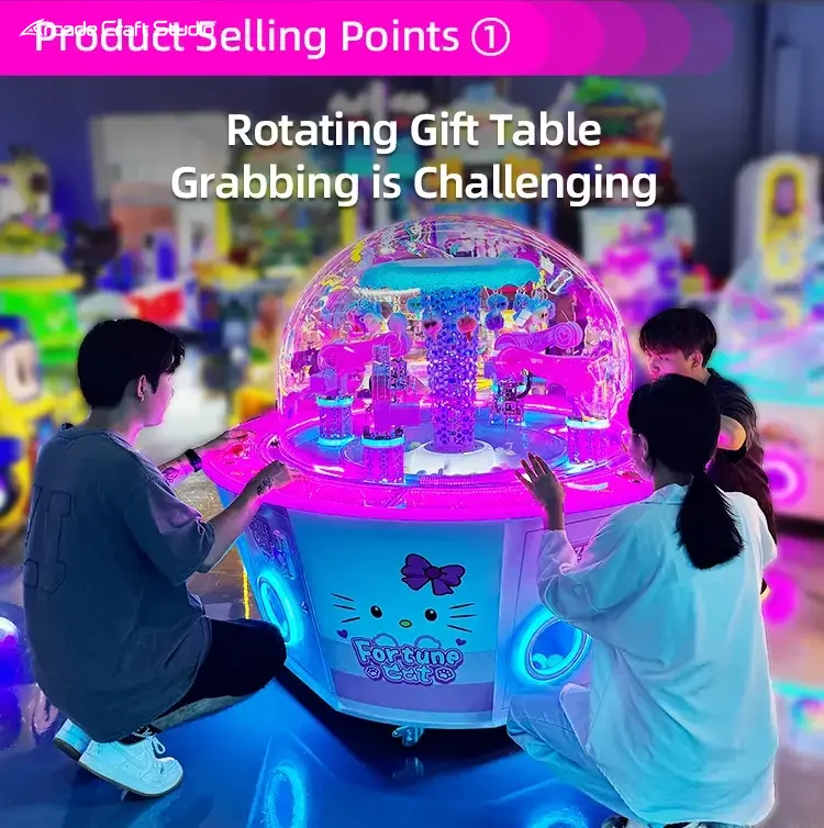 Fortune Cat 4 Players Prize Claw Machine