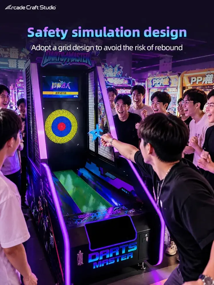 Darts Master Shuriken Throwing Arcade Machine