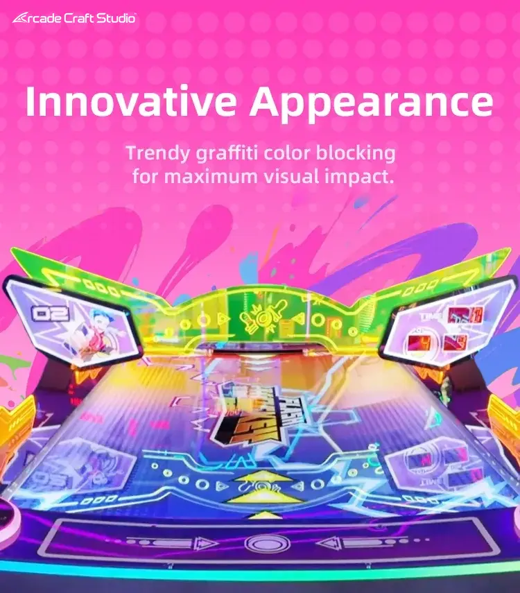Flash Hockey Curved Coin Operated Air Hockey Arcade（Single-ball Version）