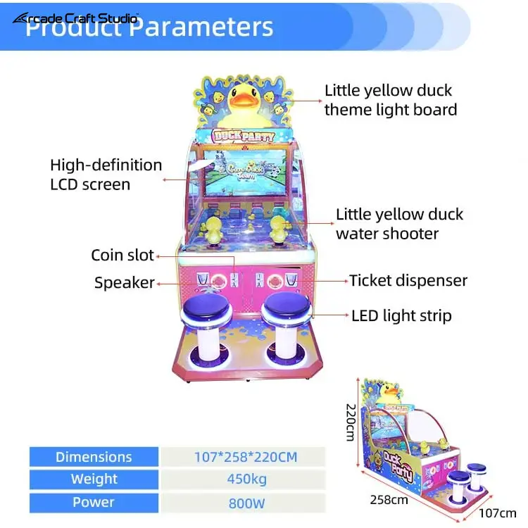 Duck Party Water Shooting Arcade Game Duck Arcade