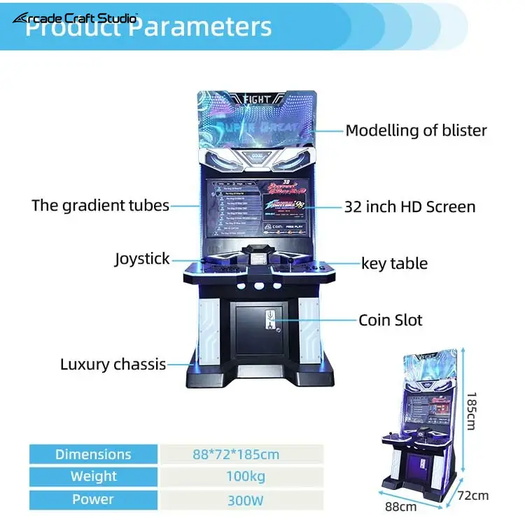 Retro Fighting Multi-Game Arcade Machine