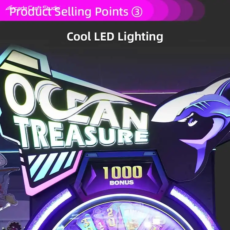 Ocean Treasure Arcade Spinner Wheel Ticket Arcade Games
