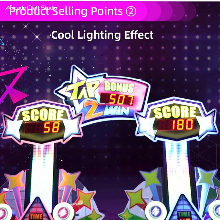 Tap 2 Win Catch The Light Arcade Ticket Game