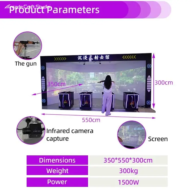 Multi-person Projection Interactive Shooting Simulator