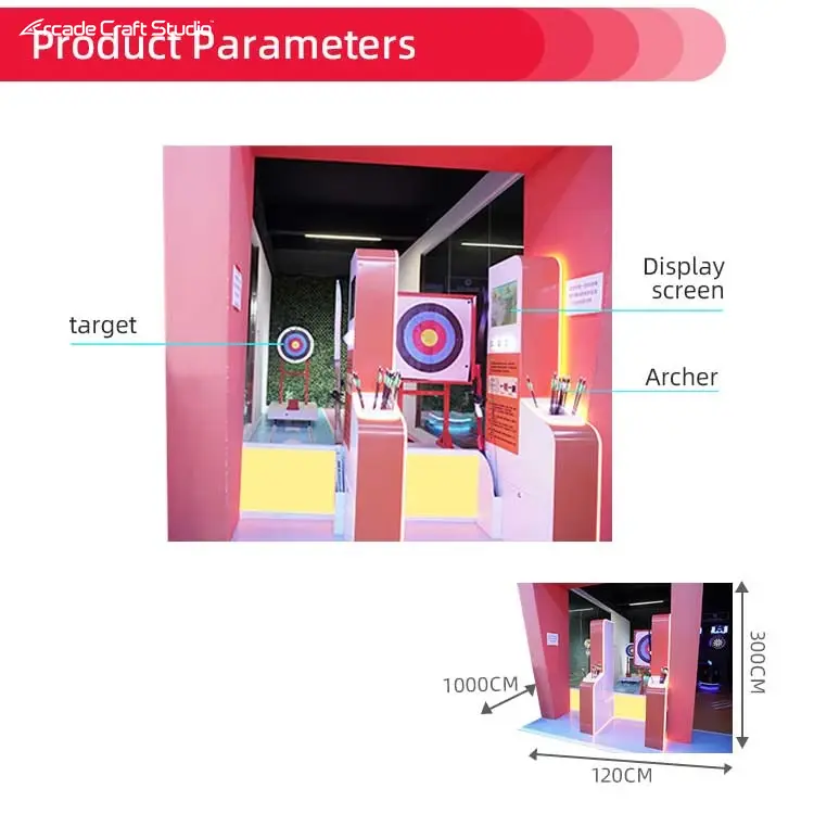 Movable Target Indoor Archery Simulator