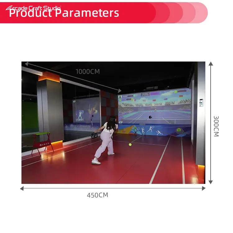 Interactive Projection Indoor Tennis Simulator