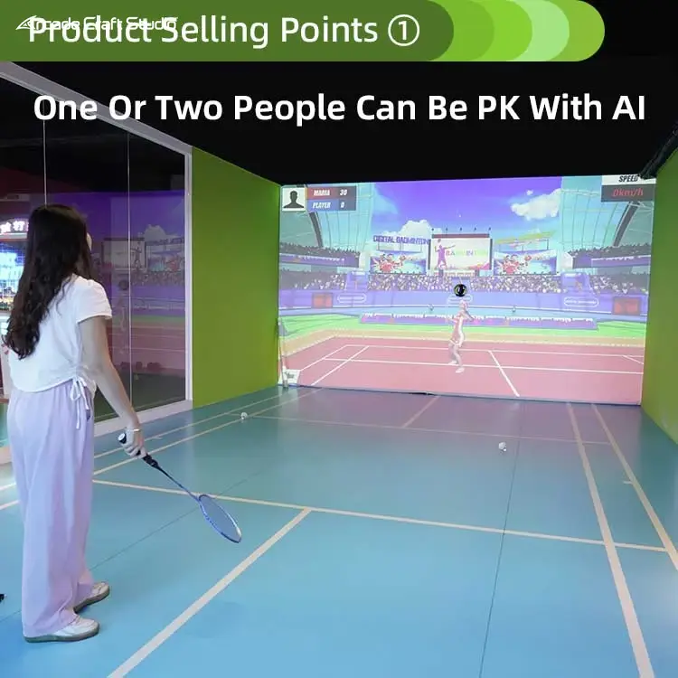Interactive Projection Badminton Simulator Game