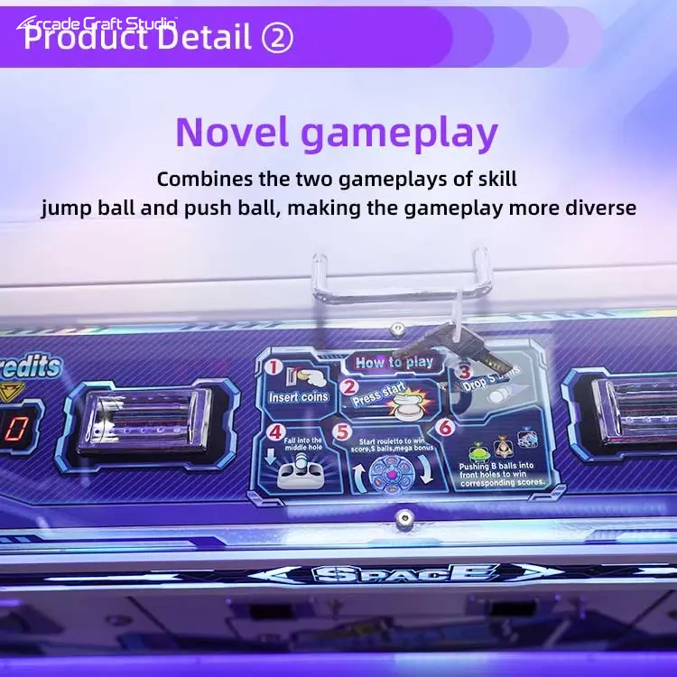 Space Adventure Ball Pusher Arcade Game
