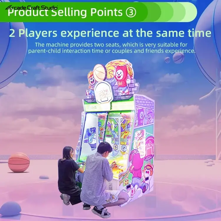 Bear Basketball Kids Ball Shooting Arcade Game