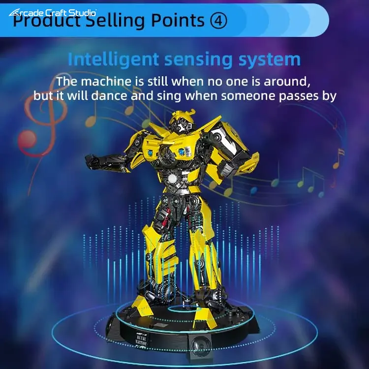 Metal Warrior Amusement Park Welcome Robot