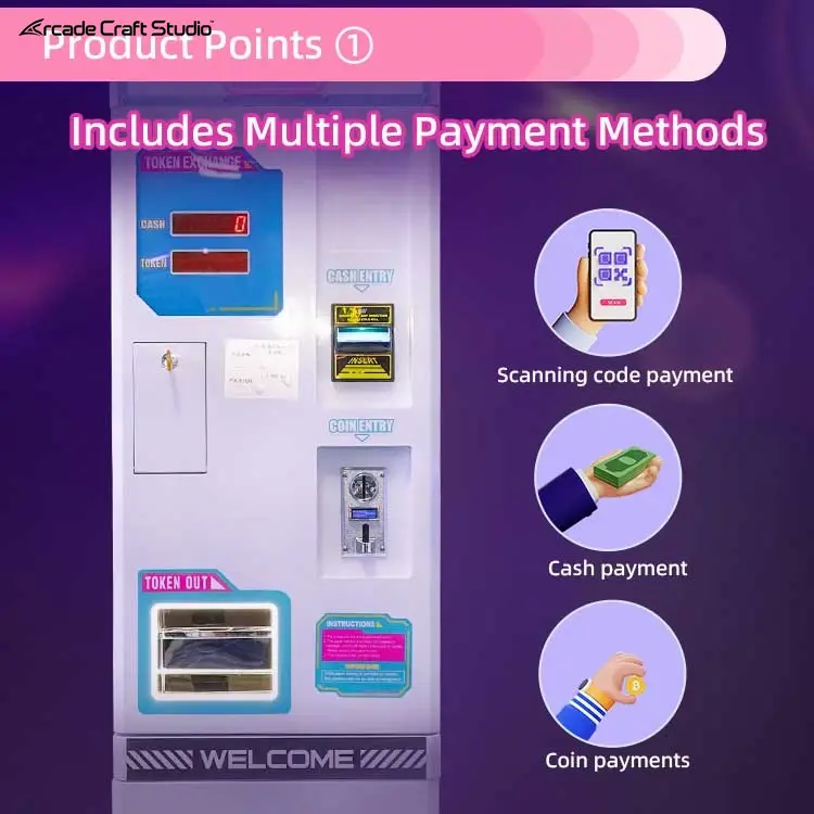 YY Anti-theft Arcade Token Exchange Machine