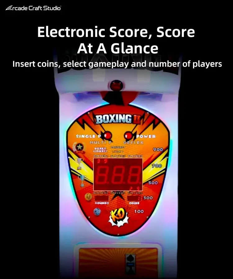 Black King II Punching Bag Game Machine