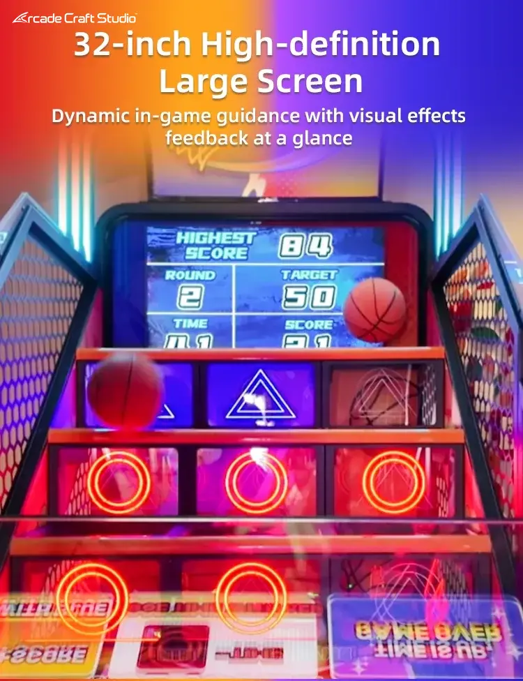 Top Shot Coin Operated Basketball Game Machine