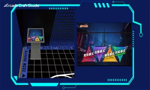 Indoor Basketball Hoop Arcade With Projection Interactive