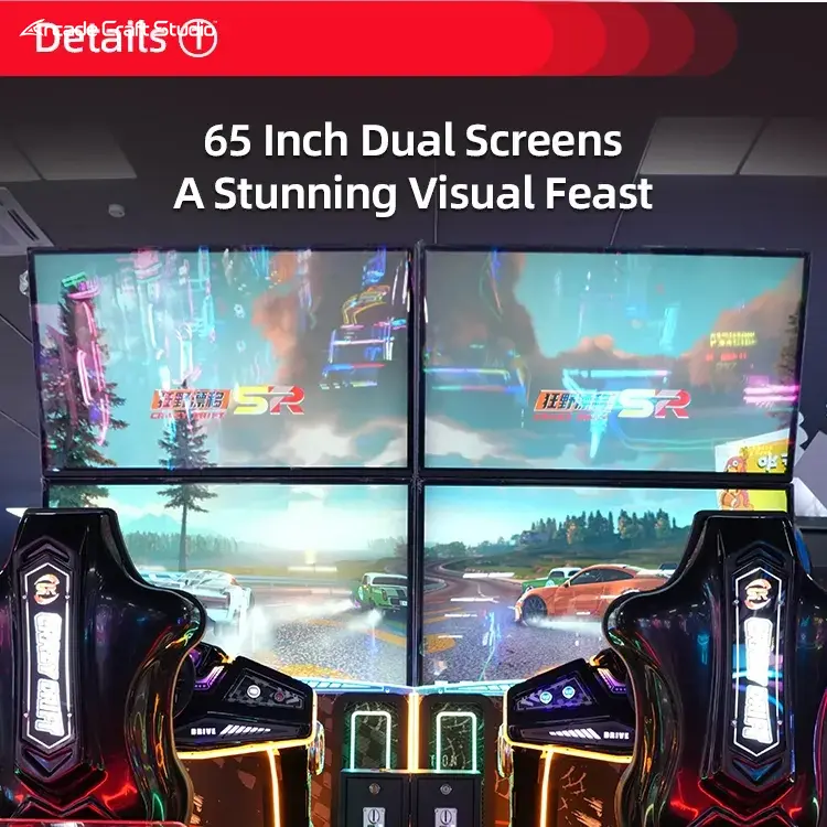 Wild Drift 2 Player Racing Arcade Machine Driving Simulator