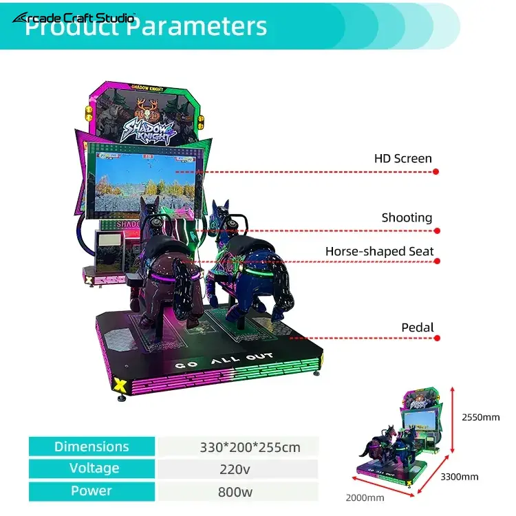 Shadow Knight Hunting Arcade Shooting Game Machine