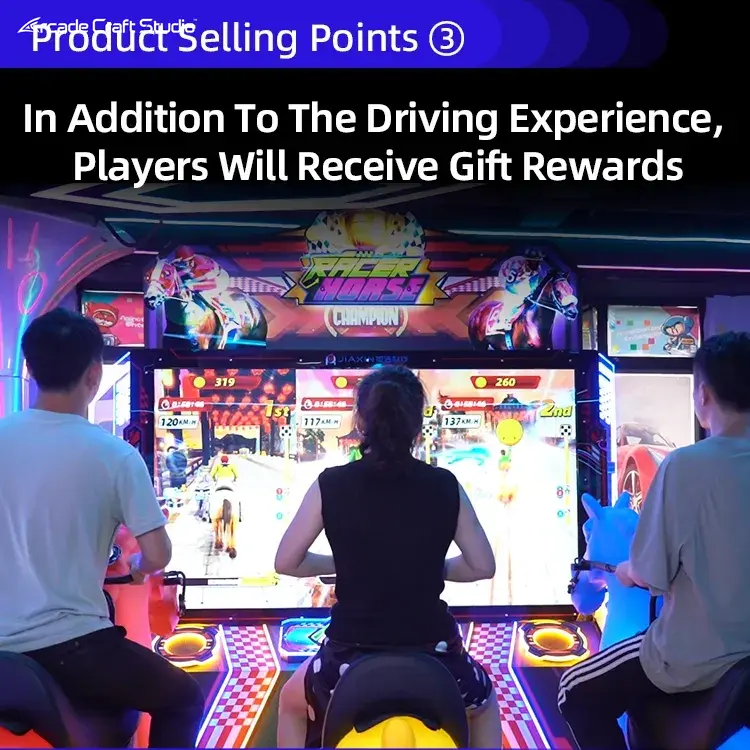 Racer Horse 3 Players Horse Race Arcade Machine