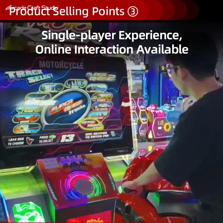 Moto Racer Coin Operated Motorcycle Arcade Game