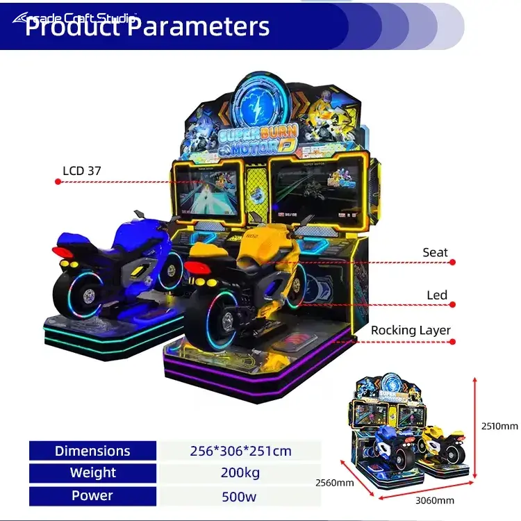 Superburn Motor D Arcade Motorcycle Racing Game