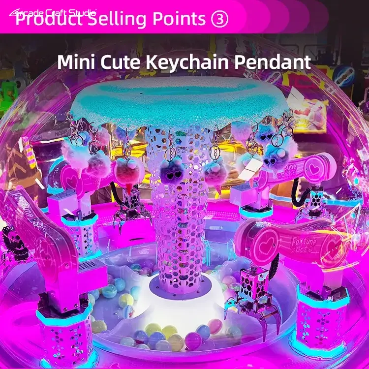 Fortune Cat 4 Players Prize Claw Machine