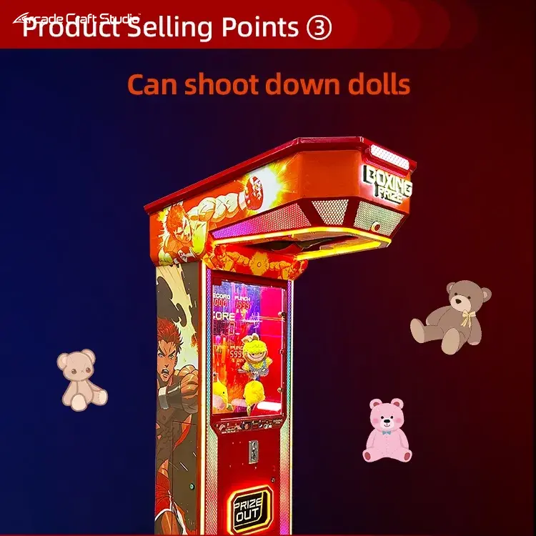Coin Operated Prize Ticket Punching Arcade Game
