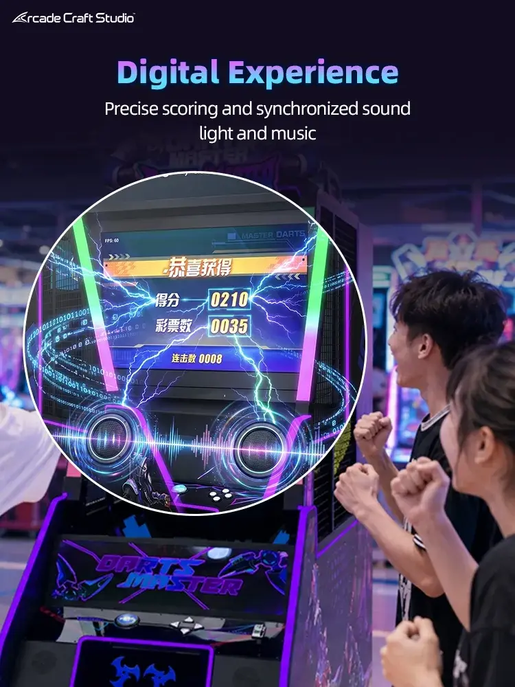 Darts Master Shuriken Throwing Arcade Machine