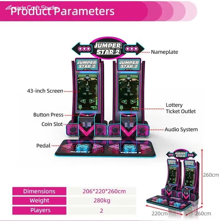 Jumper Star 2 Dance Arcade Game Rhythm Arcade