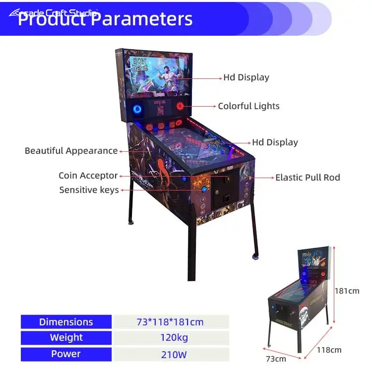 42 Inch 4K Virtual Pinball Machine