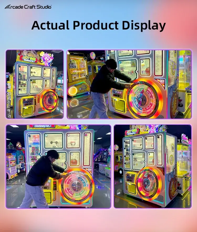Lucky Wheel Coin Operated Prize Machine