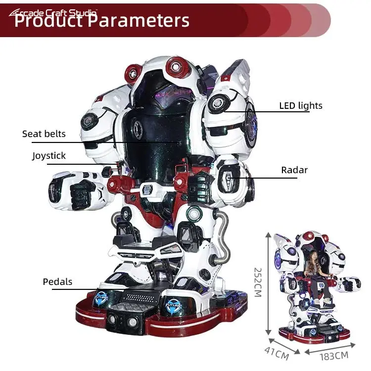 Future Warrior Amusement Robot Ride