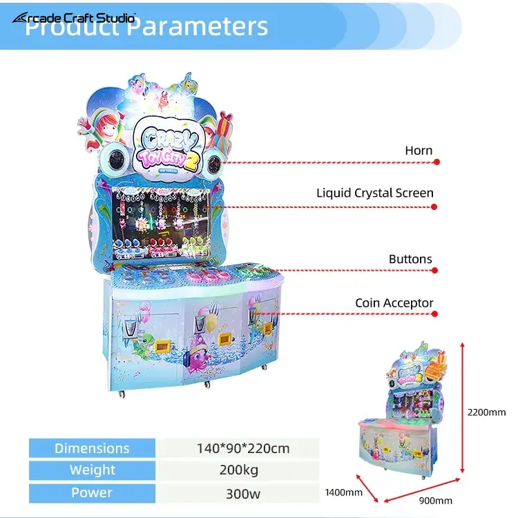 Crazy Toy City 2 Ticket Game Machine