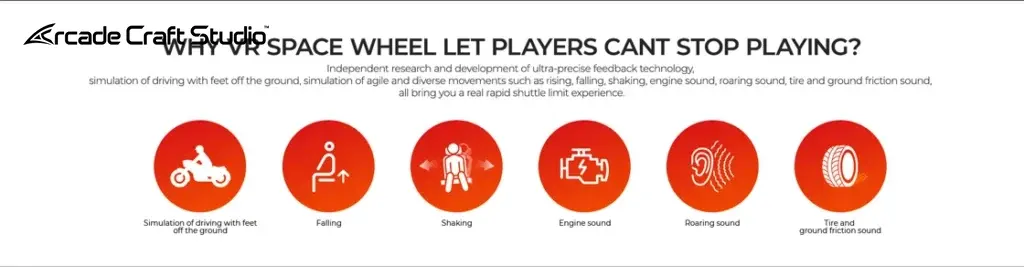 VR Space Wheel VR Motorcycle Simulator Arcade