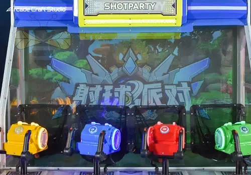 Shotparty 4 Players Shooting Balls Game Arcade Machine