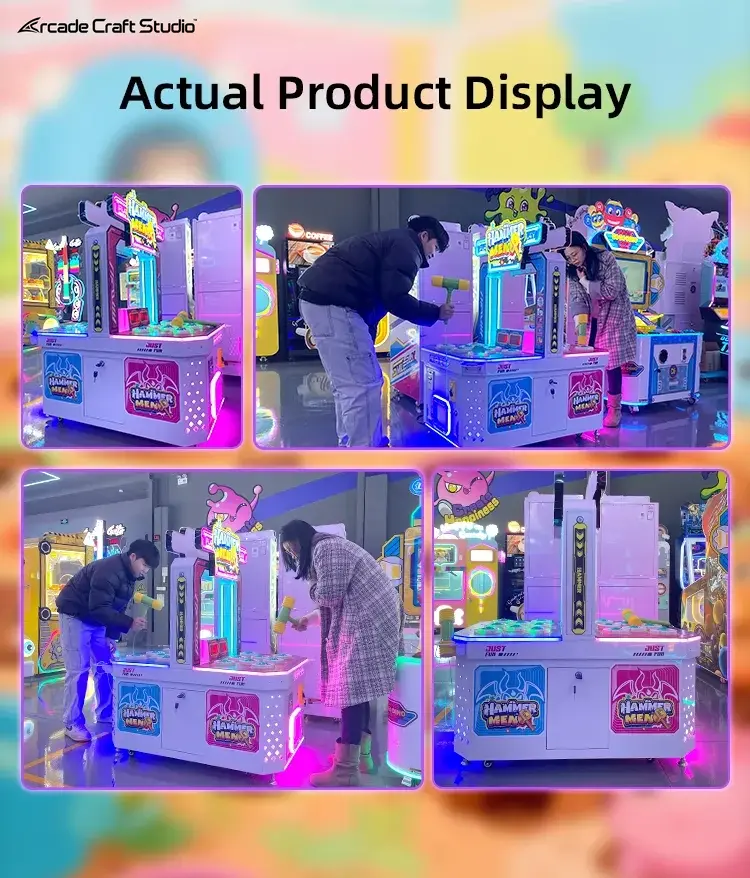 Hammer Men Mole Hitting Arcade Game Machine