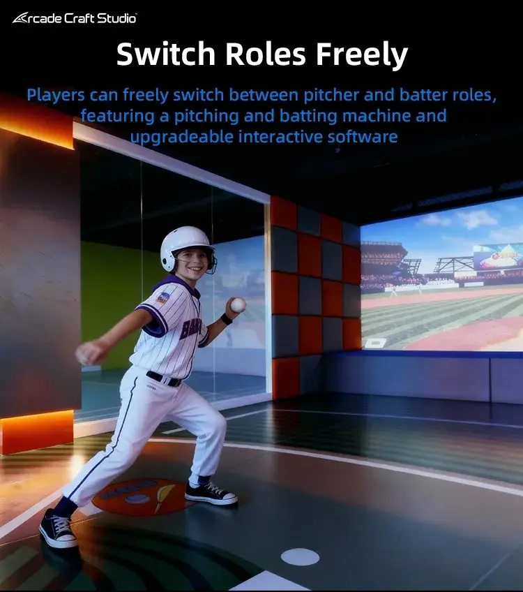 Indoor Baseball Hitting Cage Simulator