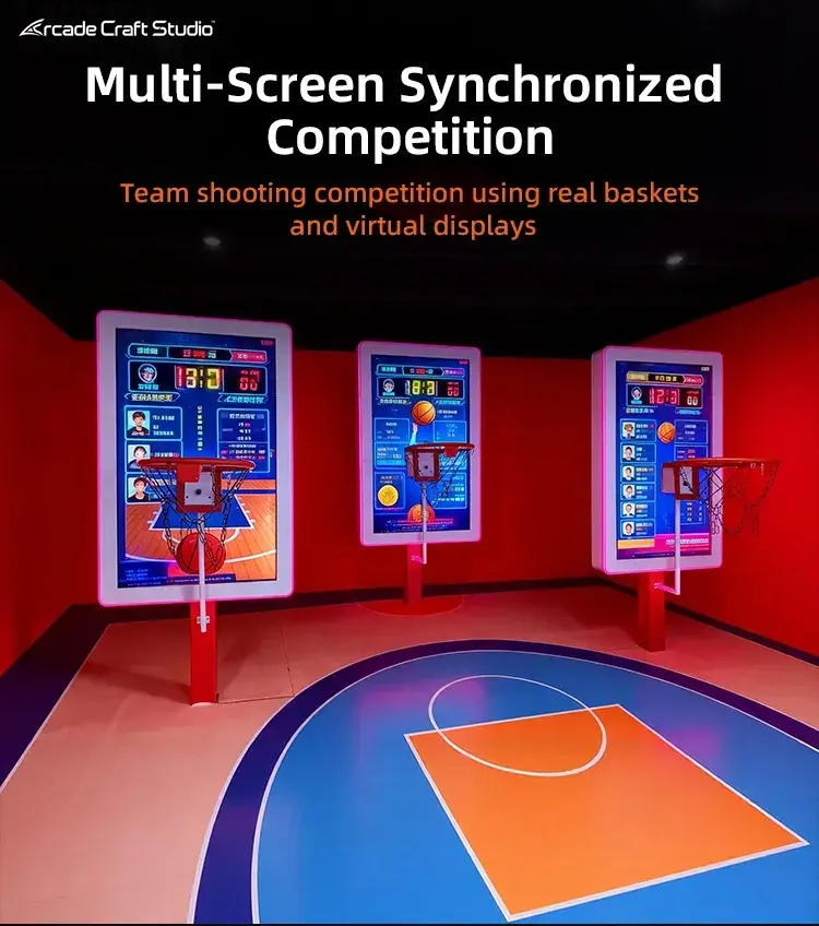 Multiplayer Indoor Basketball Game Simulation