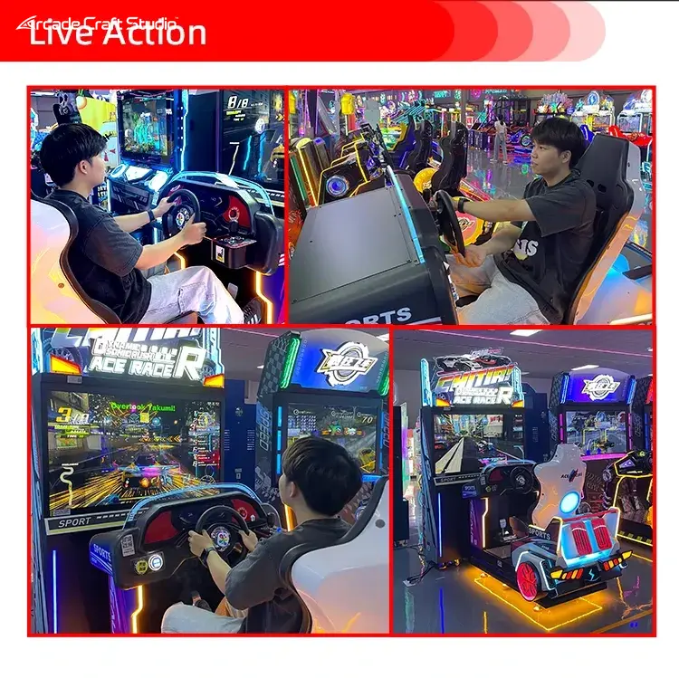 ACE Racing Car Racing Simulator Arcade Machine