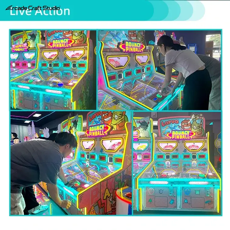 Cartoon Bug Bouncy Pinball Ticket Game Machine