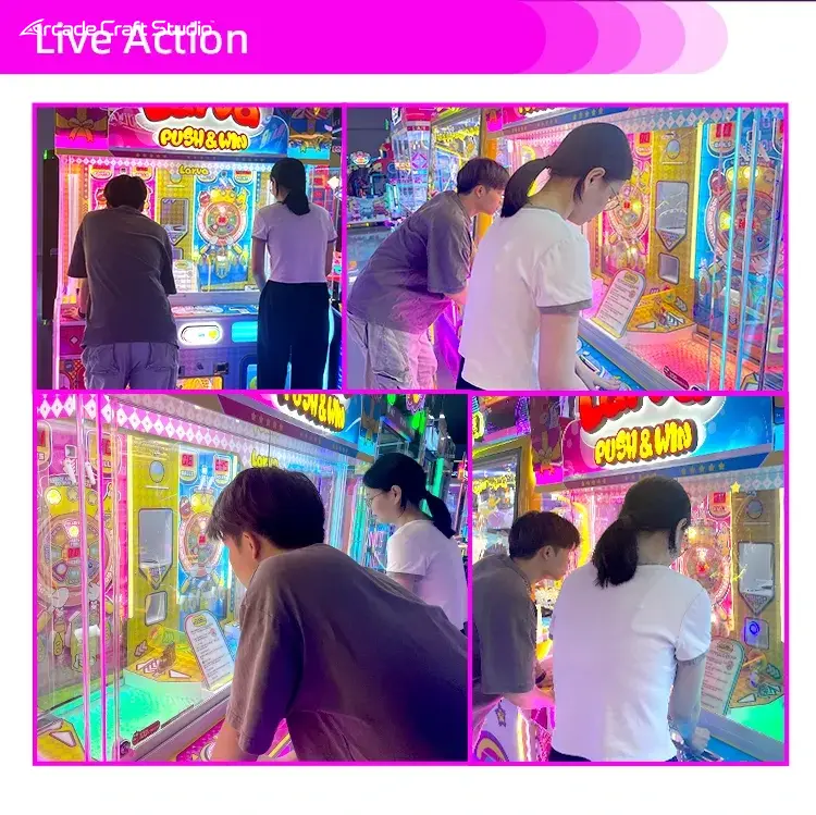Cartoon Bug Marble Pusher Game Prize Game Machine