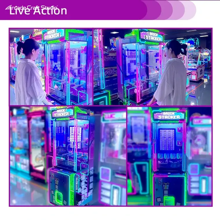 Mini Brick Stacker Ticket Game Prize Machine