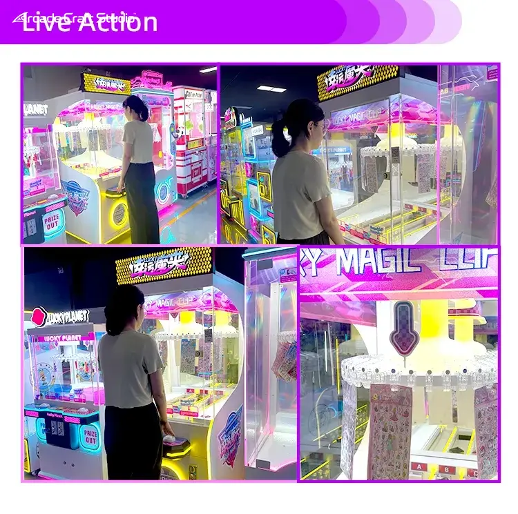 Lucky Magic Clip Prize Machine Ticket Arcade Games