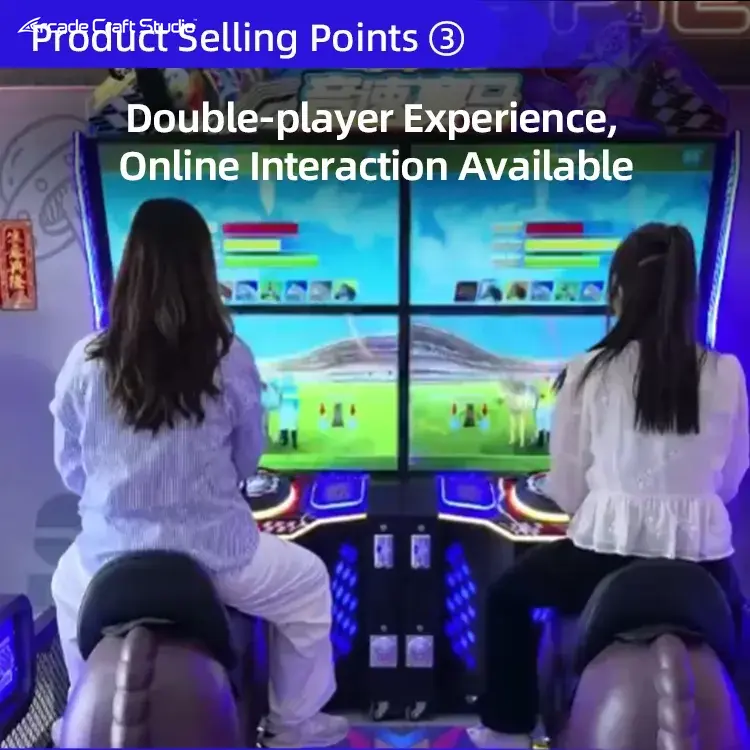 2 Players Horse Racing Arcade Game Machine