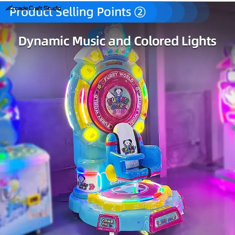 Furry World Coin Operated Ferris Wheel Kiddy Rides