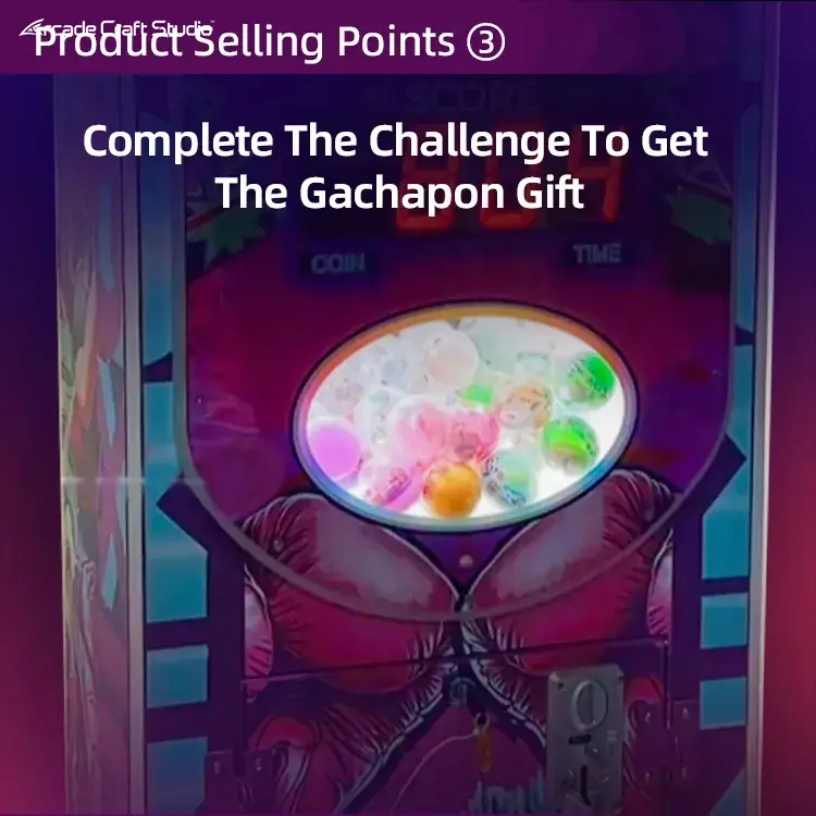 Kids Punching Bag Arcade With Gashapon Bonus