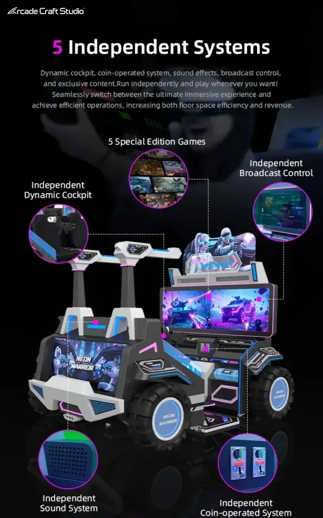 VR Neon Warrior Commercial  2 Players Gun Arcade Game