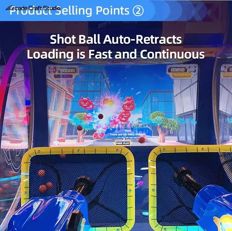 Jet Team Mission Ball Shooting Arcade Machine