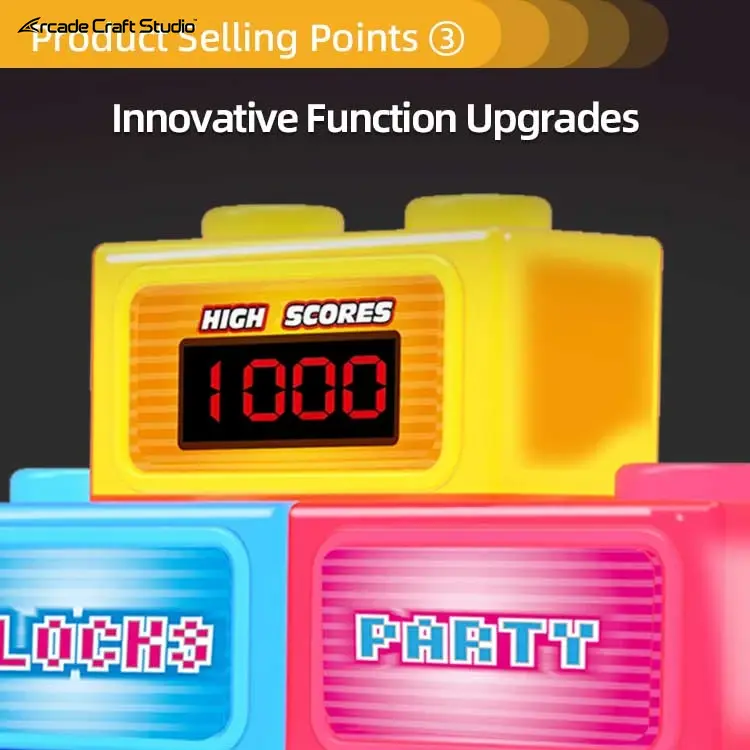 Blocks Party 4 Players Arcade Hammer Machine