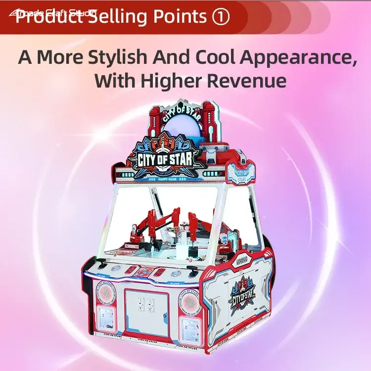 City Of Star 4 Players Toy Grabber Claw Machine
