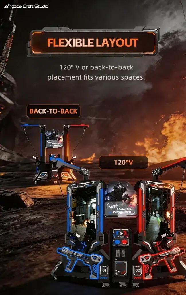 VR Thunder Vanguard 2 Players Arcade Shooter