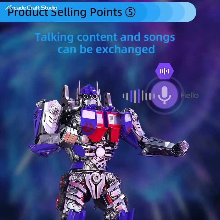 Metal Warrior Amusement Park Welcome Robot